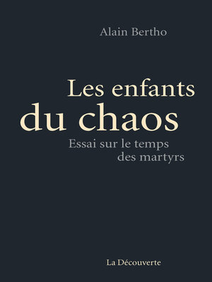 cover image of Les enfants du chaos